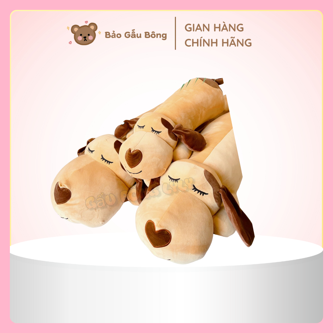 gấu bông chó mũi tim