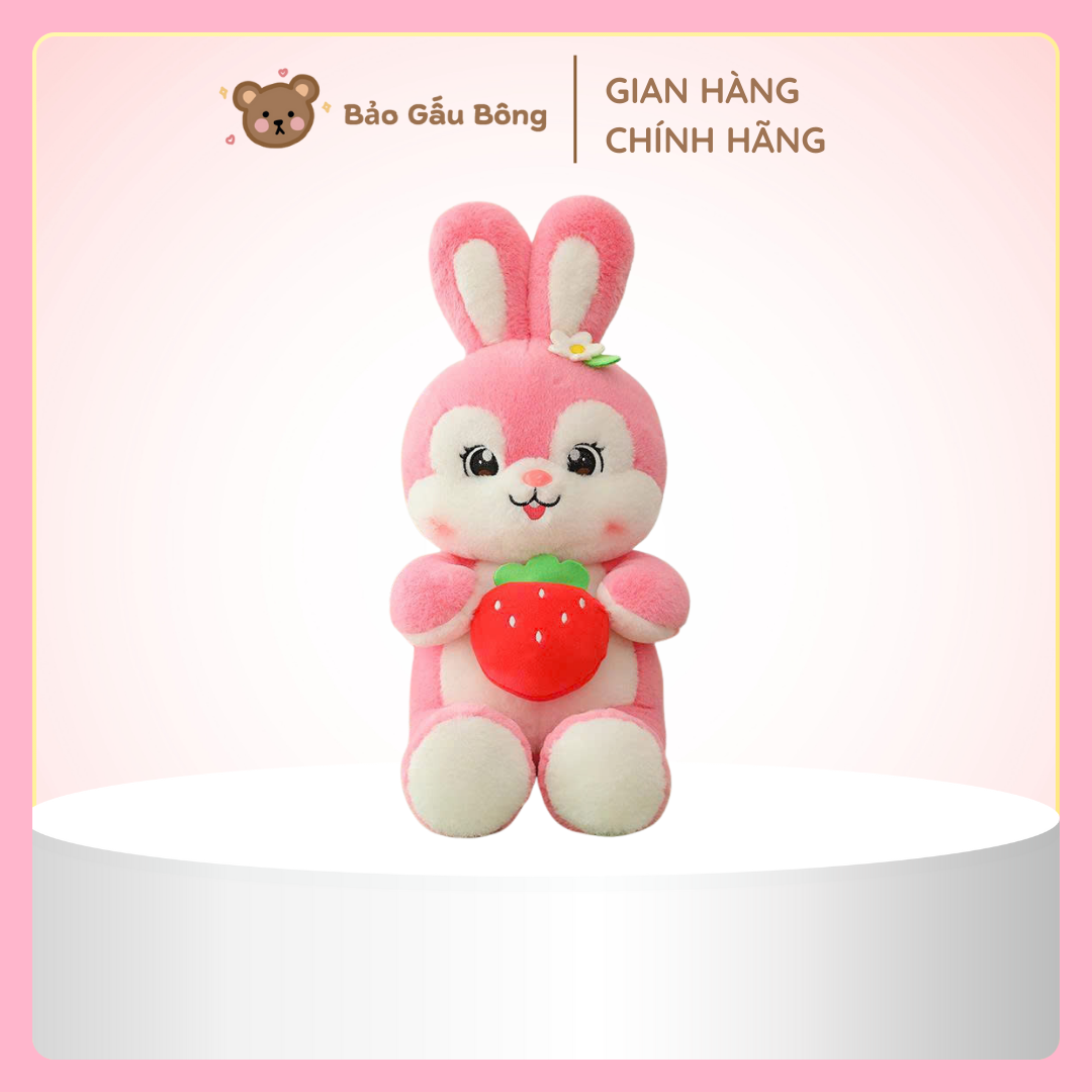 gấu bông thỏ dâu