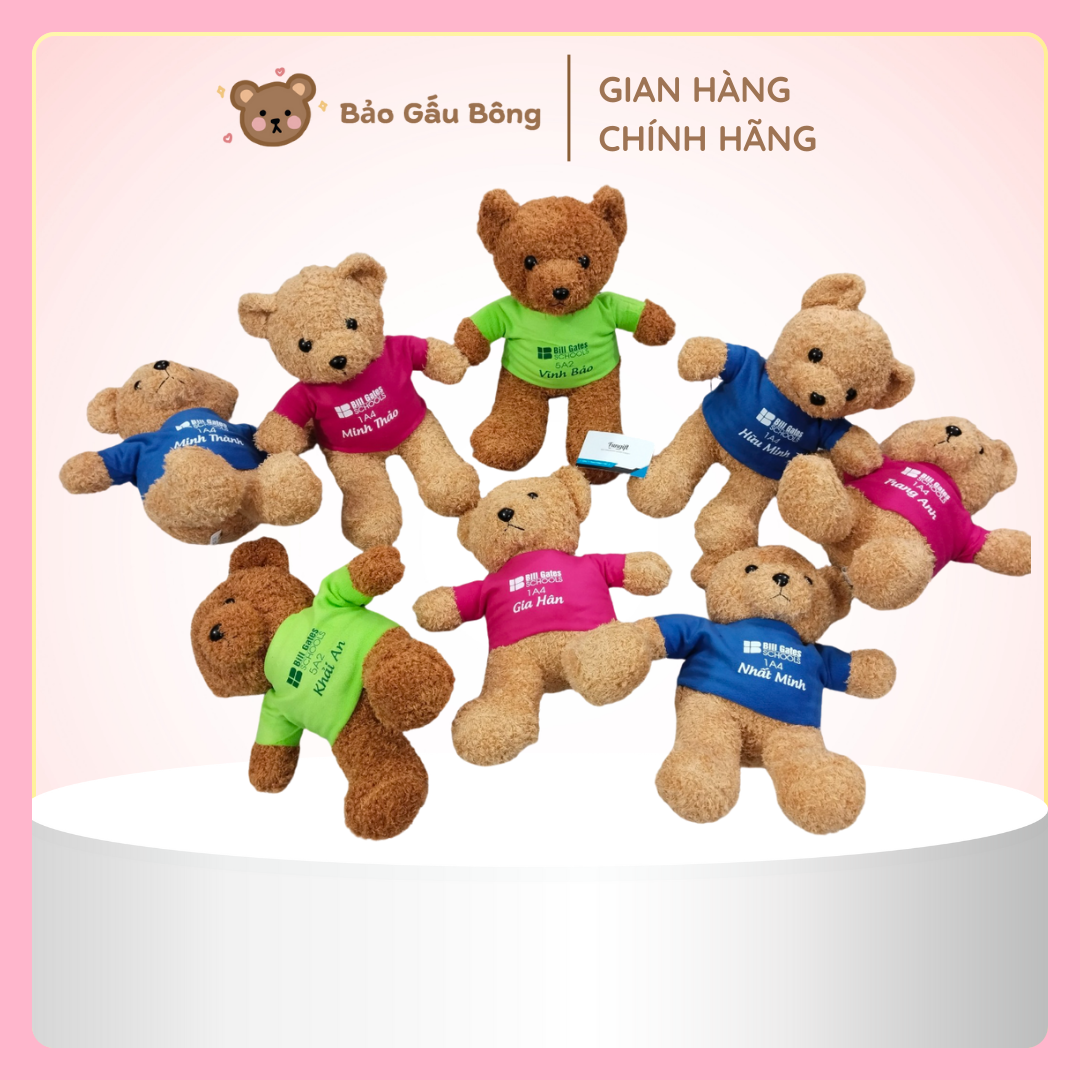 Gấu Bông In Thêu Logo