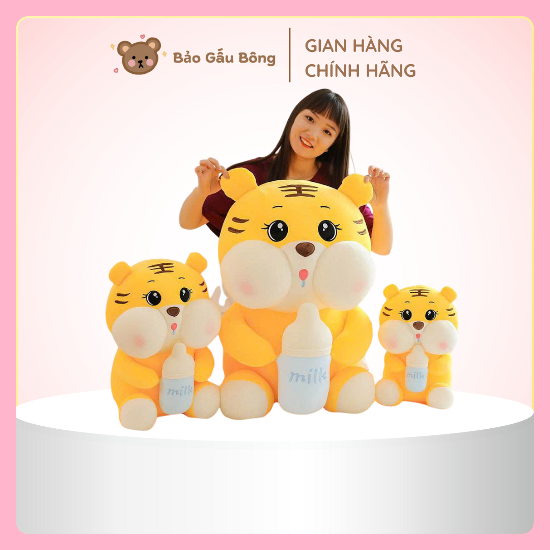 hổ ôm bình sữa