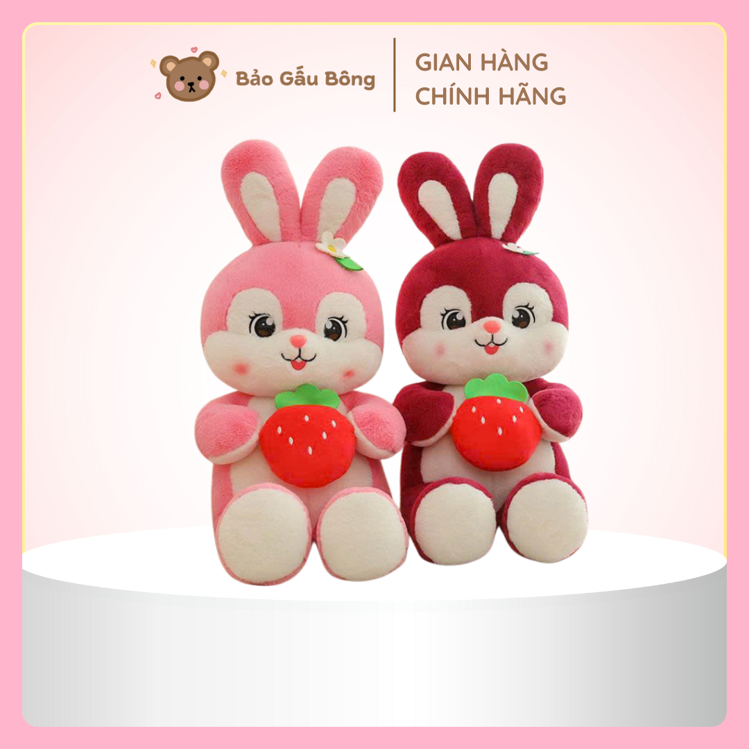 gấu bông thỏ dâu