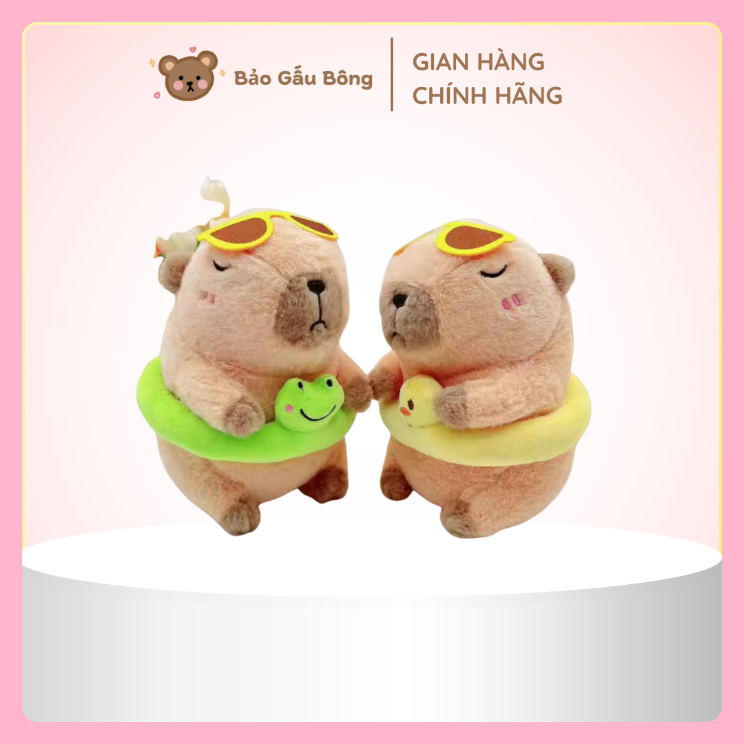 Gấu Bông Capybara Phao Bơi Vịt, Đáng Yêu Ngộ Nghĩnh - Hình ảnh 2