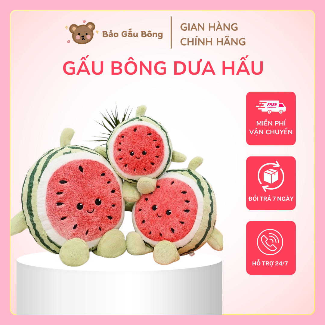 gấu bông dưa hấu