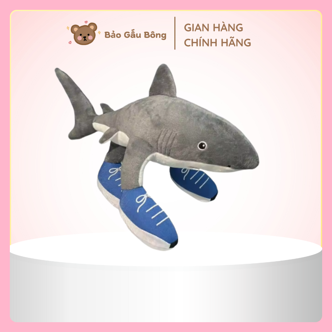 Gấu Bông Cá Mập Đeo Giày