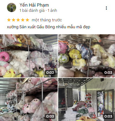 xưởng sản xuất gấu bông giá rẻ