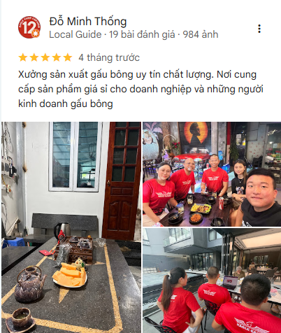 xưởng sản xuất gấu bông giá rẻ