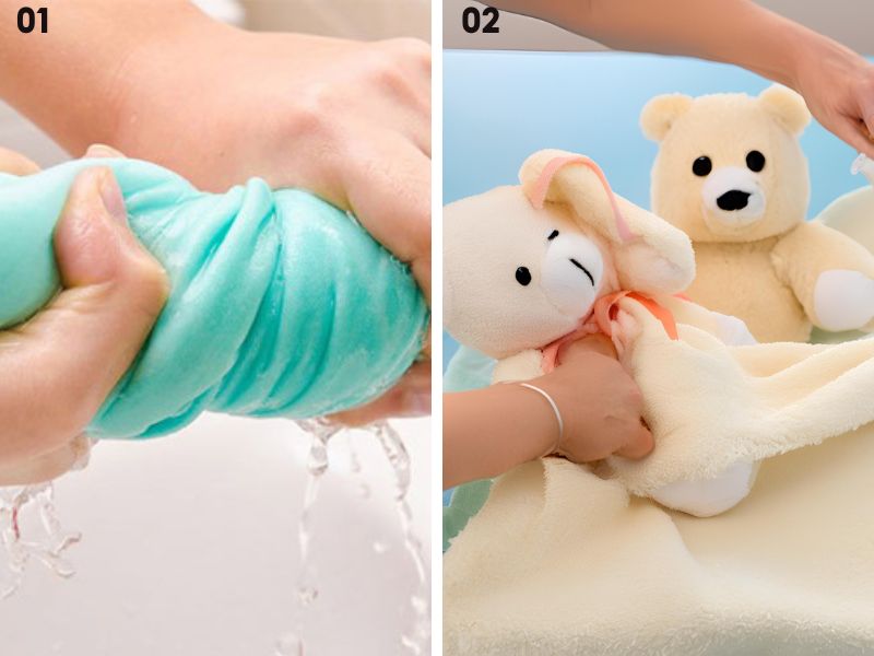 cách giặt và bảo quản gấu bông